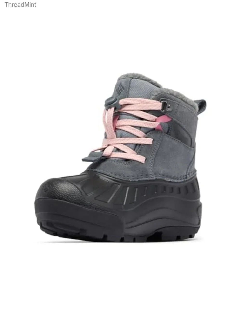 Girls Insulated Waterproof Snow Boots Slip-On Bungee Lace Warm Calf High